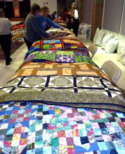One fo the quilt tables.